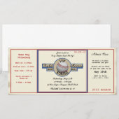 Baseball-Birthday-Feldpass Einladung (Vorne/Hinten)