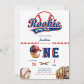 Baseball Birthday | Foto 1. Geburtstag Einladung (Vorderseite)