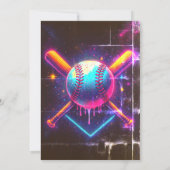 baseball birthday invitation save the date (Rückseite)