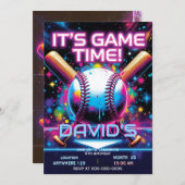 baseball birthday invitation save the date (Vorne/Hinten)