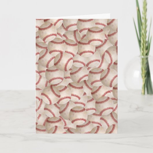 Baseball Birthday Karte (Vorderseite)