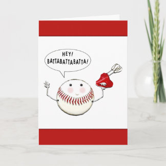 Baseball Birthday Karte