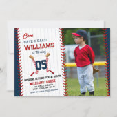 Baseball Birthday | Komm, mach ein Party Einladung (Vorderseite)