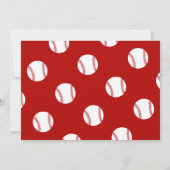 Baseball Birthday | Komm, mach ein Party Einladung (Rückseite)