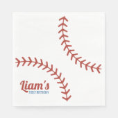Baseball Birthday Napkins Serviette (Vorderseite)