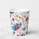 Baseball Birthday Paper Cups Tableware Party Boy Pappbecher (Rechts)