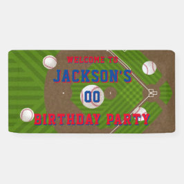 Baseball-Birthday-Party Banner