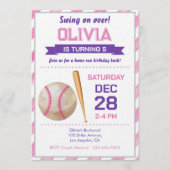 Baseball Birthday Party Einladung (Vorderseite)