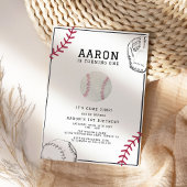 Baseball-Birthday-Party Einladung