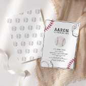 Baseball-Birthday-Party Einladung