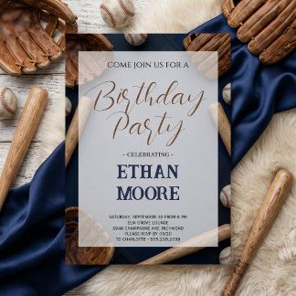 Baseball Birthday Party for Adults Einladung