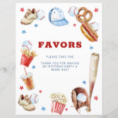 Baseball Birthday Party für Signing (Vorderseite)