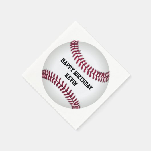 Baseball Birthday Party Paper Napkins Serviette (Ecke)