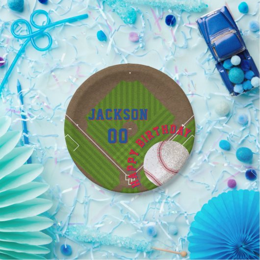 Baseball-Birthday-Party Pappteller (Party)