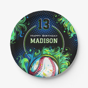 Baseball-Birthday-Party Pappteller