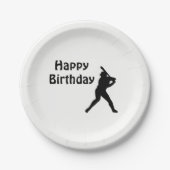 Baseball-Birthday-Party Pappteller (Vorderseite)