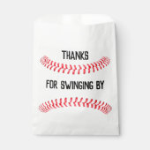 Baseball Birthday Party Personalisiert Danke Geschenktütchen (Vorderseite)