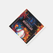Baseball-Birthday-Party Serviette (Ecke)