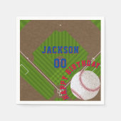 Baseball-Birthday-Party Serviette (Vorderseite)