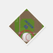 Baseball-Birthday-Party Serviette (Ecke)