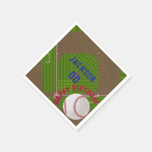 Baseball-Birthday-Party Serviette (Ecke)