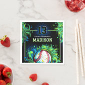 Baseball-Birthday-Party Serviette (Beispiel)