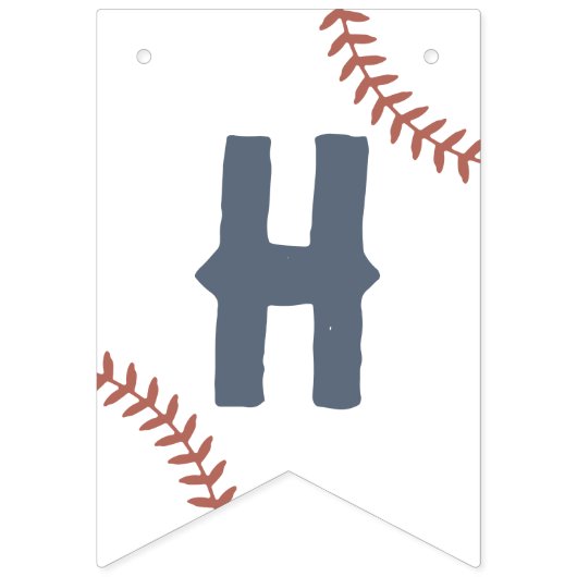 Baseball-Birthday-Party Wimpelkette (Zweite Fahne)