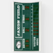 Baseball Birthday|Scoreboard|PARTY Banner (Vertikal)