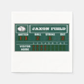 Baseball Birthday|Scoreboard|PARTY Serviette (Vorderseite)