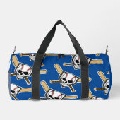 Baseball Bis In Den Tod Muster Blaue Screwball-Gra Duffle Bag (Rückseite)