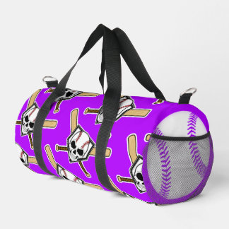 Baseball Bis Zum Tod Lila Spinner Grafik Duffle Bag
