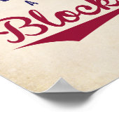 Baseball Bitte unterschreiben Sie eine Baby-Dusche Poster (Ecke)