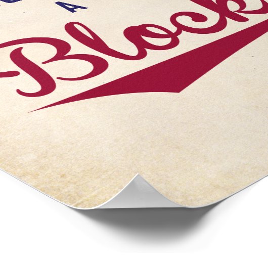 Baseball Bitte unterschreiben Sie eine Baby-Dusche Poster (Ecke)