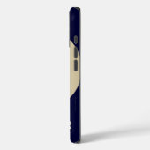 Baseball, Blau, Name Case-Mate iPhone Hülle (Rückseite / Links)