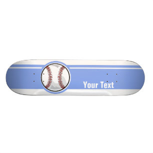Baseball; Blau Skateboard