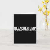 Baseball, Bleacher Ump wie ein Umpire, aber es mac Karte (Gelbe Blume)