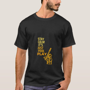 Baseball Bleibe Ruhe Es ist nur Pool Play V Neck T T-Shirt