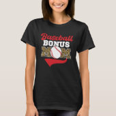 Baseball Bonus Mom  Stepmother Stepmom Stepson Mot T-Shirt (Vorderseite)