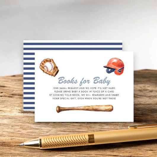 Baseball Books for Baby Card Begleitkarte