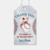 Baseball Boy Birthday Danke Geschenkanhänger (Vorderseite)