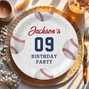 Baseball Boy Birthday Party Pappteller