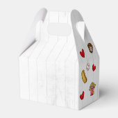 Baseball Boys 1st Geburtstag Gastgeschenk Box Geschenkschachtel (Rückseite)