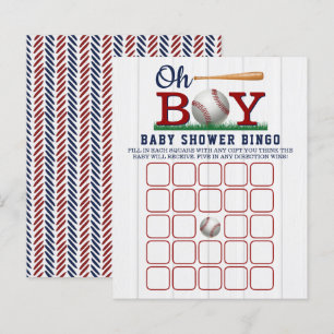 Baseball Boys Baby Dusche Bingo