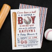 Baseball Boys Baby Shower Einladungen