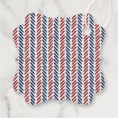 Baseball Boys Babydusche Geschenkanhänger (Rückseite)