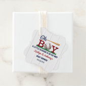 Baseball Boys Babydusche Geschenkanhänger (Beispiel)