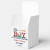 Baseball Boys Babydusche Geschenkschachtel (Geöffnet)