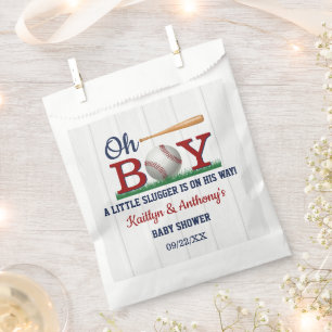 Baseball Boys Babydusche Geschenktütchen