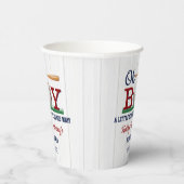 Baseball Boys Babydusche Pappbecher (Rechts)