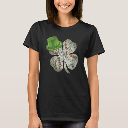 Baseball Boys St Patricks Day Shamrock Irish Men W T-Shirt (Vorderseite)
